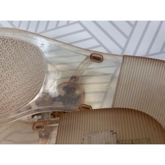 Tory Burch Mini Miller Jelly Sandal Womens 9 T-Strap Thong Beach Resort - Picture 4 of 9
